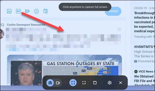 Arahan untuk mengambil tangkapan skrin Chromebook