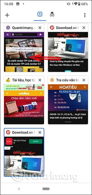 Comment activer les groupes d'onglets Chrome Android