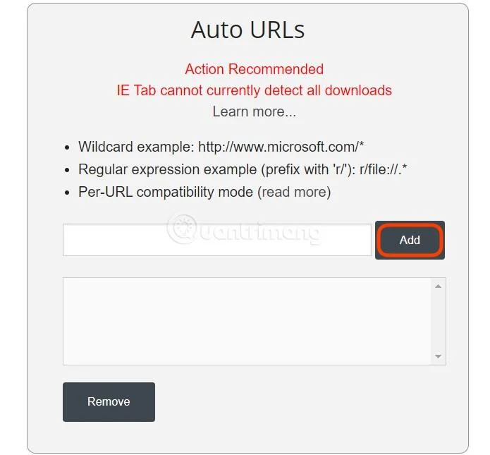 Anzeigepopup für die Touch-Tastatur