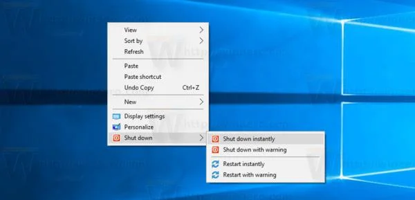 Bagaimana untuk menambah Shutdown pada menu klik kanan pada Windows 10