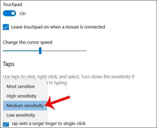 So passen Sie das Touchpad unter Windows 10 Creators Update an