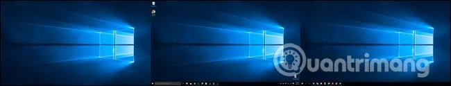 Arahan untuk memasang kertas dinding berbeza pada setiap skrin Windows 10