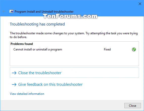 Windows'ta Program Yükleme ve Kaldırma Sorun Gidericisi nasıl indirilir ve kullanılır?