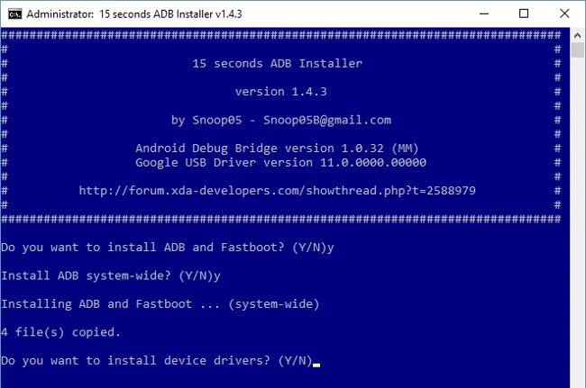 Instalar controladores de Windows para teléfonos Android
