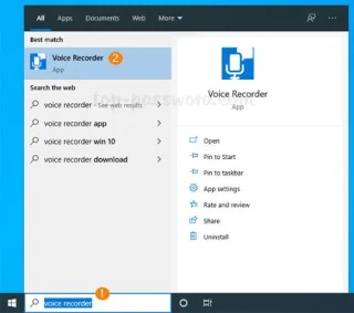 Windows 10da Ses Kaydedici uygulamasına nasıl erişilir ve kullanılır?