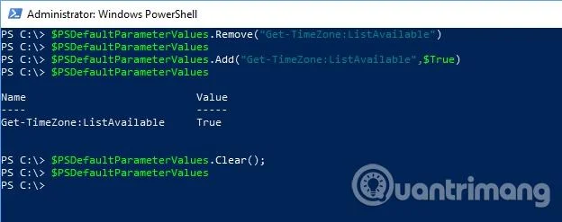 Komut davranışını değiştirmek için PowerShell varsayılan parametreleri nasıl kullanılır?