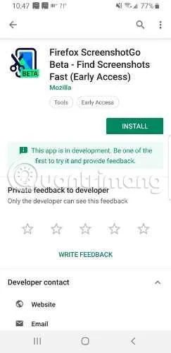 Cómo utilizar ScreenshotGo de Firefox para Android