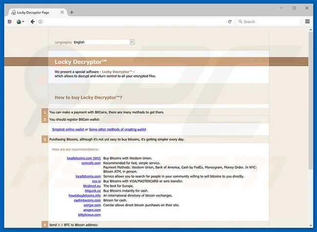 Instructions pour empêcher le ransomware Lukitus