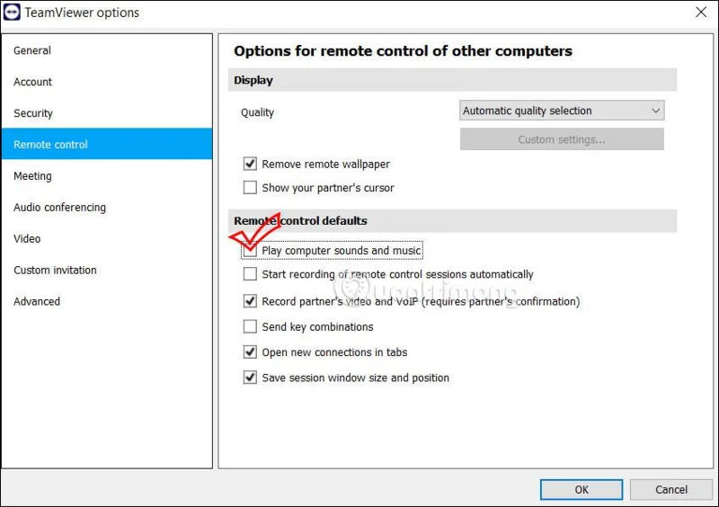 Jak udostępnić dźwięk w TeamViewer