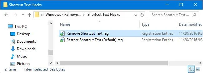 Bagaimana untuk menghentikan Windows daripada menambah - Pintasan ke nama fail Pintasan?