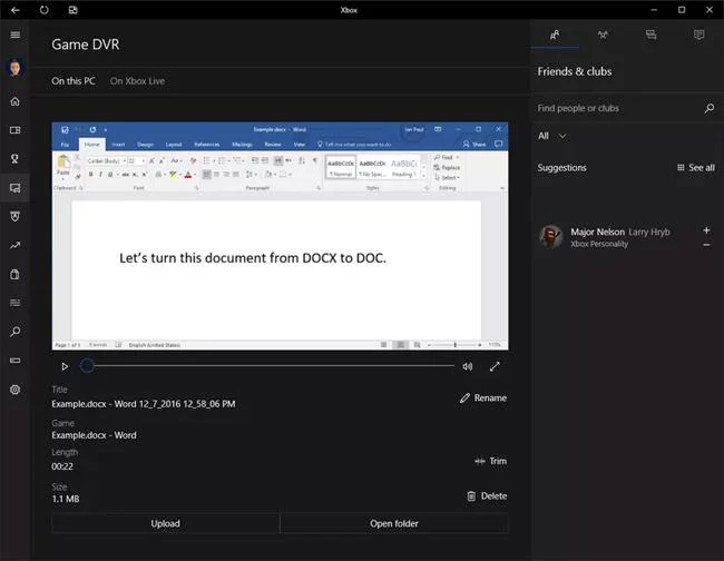 Windows 10'da ekranı kaydetmek için Xbox Game DVR nasıl kullanılır
