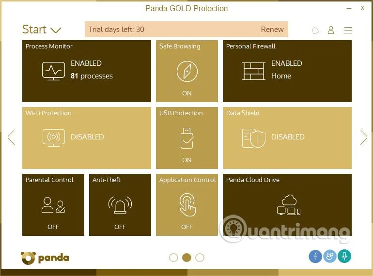 Tingkatkan keselamatan Windows dengan Perlindungan Emas Panda