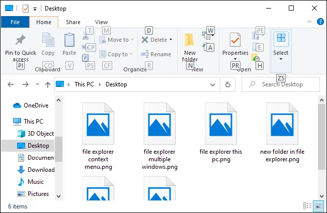 Cara menggunakan File Explorer tanpa tetikus pada Windows 10