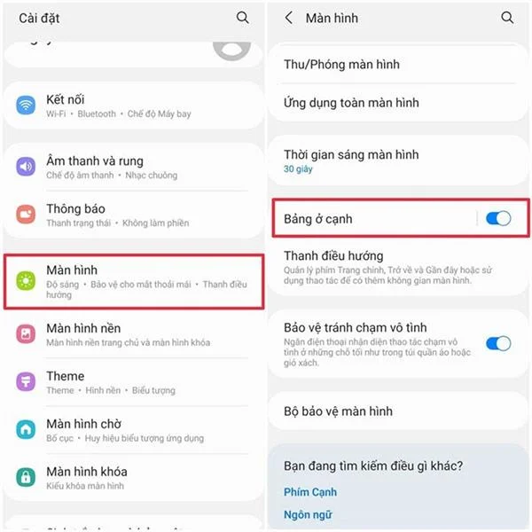 Cómo habilitar el panel perimetral en teléfonos Samsung