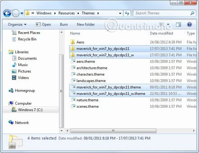 Windows'ta Görsel Stiller temaları ve özel temalar nasıl yüklenir