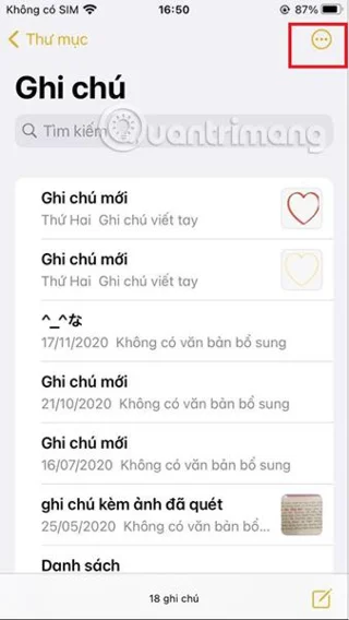 Cara membuat dan mengedit nota pada iPhone