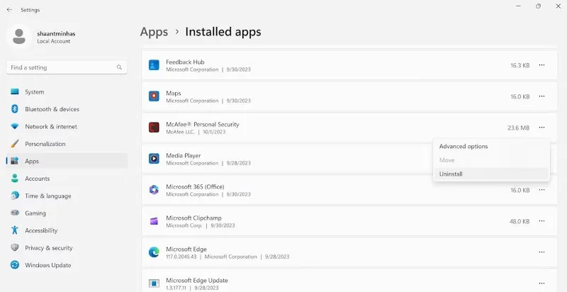Norton veya McAfee'yi Windows'tan tamamen kaldırma