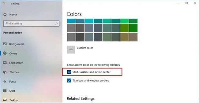 Accentkleuropties repareren die niet beschikbaar zijn op Windows 10
