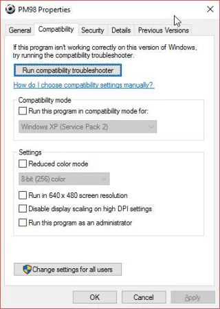 Bagaimana untuk menjalankan permainan dan perisian lama pada Windows 10