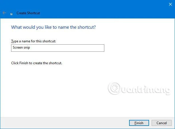 Cara membuat pintasan Skrin Snip dalam Windows 10
