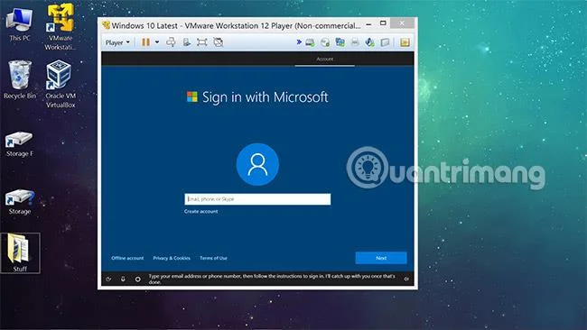 Bagaimana untuk mencipta mesin maya Windows 10 dengan VMware Player dan VirtualBox