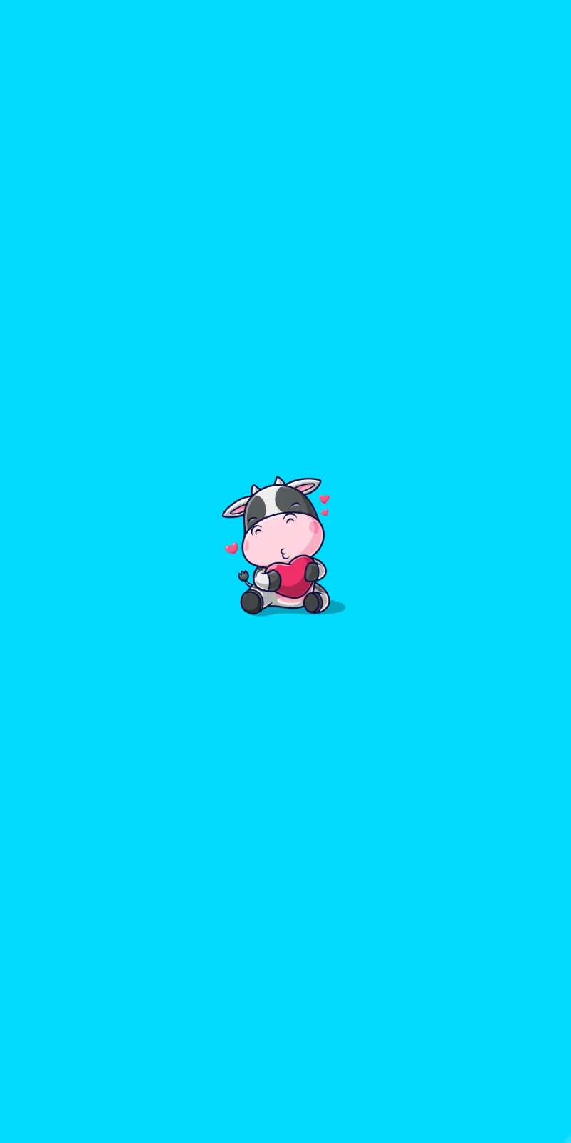 Kertas dinding lembu tenusu comel, gambar lembu tenusu comel