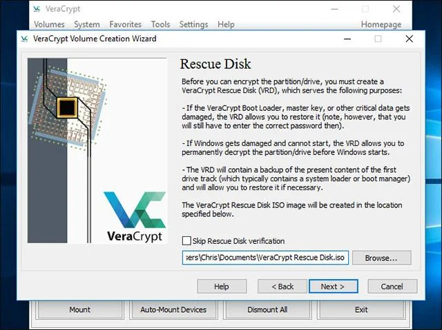 Bagaimana untuk menyulitkan pemacu sistem Windows dengan VeraCrypt