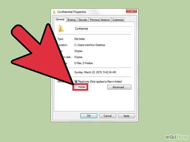 Helah untuk menyembunyikan fail atau folder pada Windows, Mac OS X dan Linux