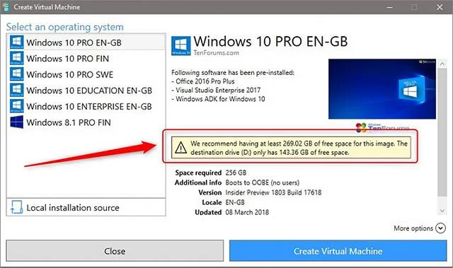 Cara membuat repositori mesin maya untuk Hyper-V Quick Create