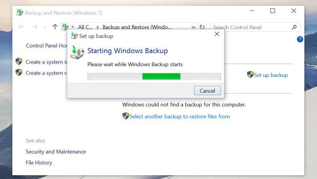Arahan lengkap tentang cara menggunakan semua alat sandaran dan memulihkan pada Windows 10