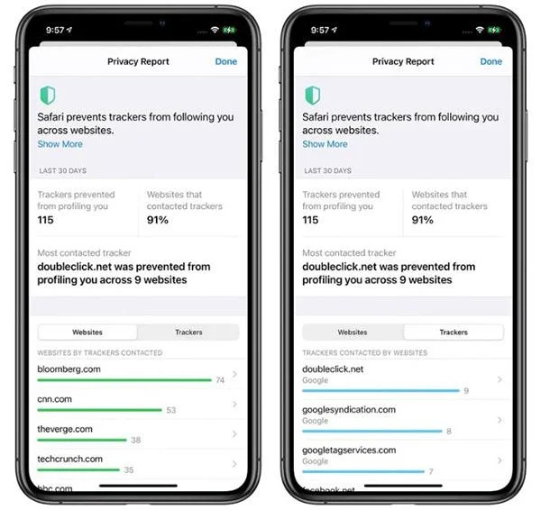 Ringkasan ciri baharu Safari pada iOS 14