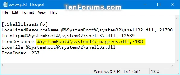 Windows'ta Müzik klasörü simgesi nasıl değiştirilir / geri yüklenir