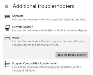 Fix Er zijn momenteel geen energiebeheeropties beschikbaar fout op Windows 10