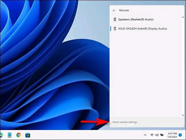 Windows 11 görev çubuğunda ses çıkış cihazı nasıl değiştirilir