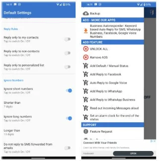 Cara membalas mesej teks secara automatik pada Android