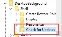 Windows Bağlam Menüsüne "Güncellemeleri Denetle" seçeneğini ekleme talimatları