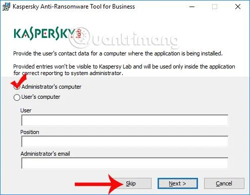 ビジネス向けカスペルスキー アンチランサムウェア ツールの使用方法