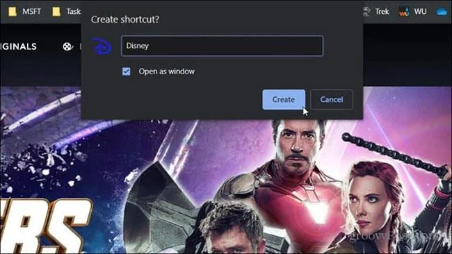 Disney Plus'ı Windows 10'a uygulama olarak yükleme