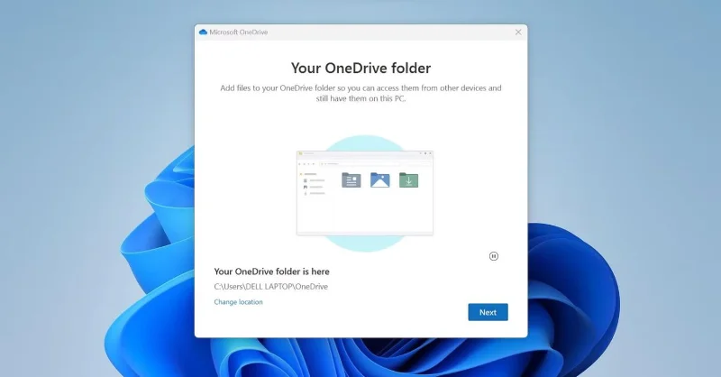 Seleziona il percorso di OneDrive