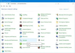 Comment ajouter des services au Panneau de configuration sous Windows 10, 8 et 7