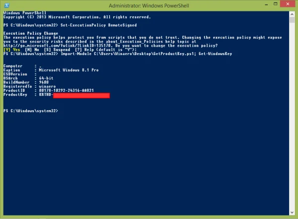 Tidak perlu memasang sebarang perisian, berikut ialah cara untuk mencari Kunci Produk Windows anda