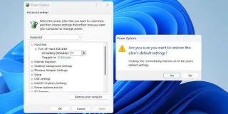 Comment réinitialiser le plan dalimentation par défaut dans Windows