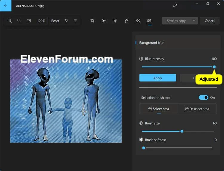 Hoe u de afbeeldingsachtergrond kunt vervagen in de Foto's Windows 11-app