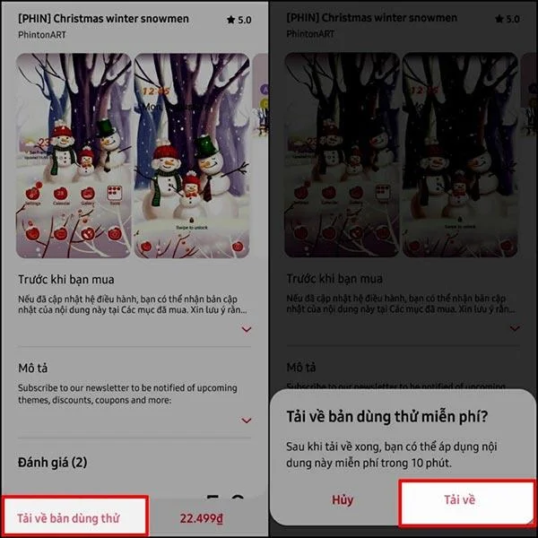 Bagaimana untuk memasang tema Krismas pada telefon Samsung Galaxy