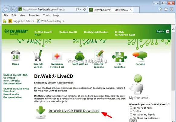 Dr.Web Antivirus LiveCD 下載