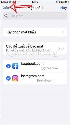 Bagaimana untuk memadam kata laluan yang disimpan pada iPhone
