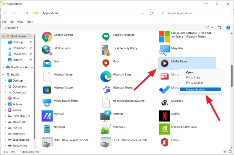 Uygulamalar Windows 11 bilgisayar ekranına nasıl getirilir?