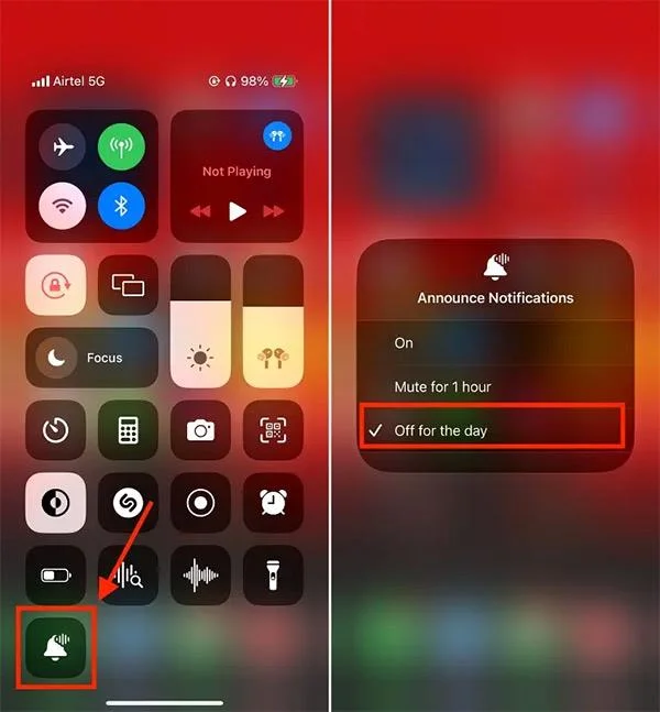 Bagaimana untuk mematikan mesej membaca Siri pada iPhone AirPod