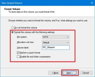 Bagaimana untuk menggabungkan berbilang cakera keras menjadi satu Jilid pada Windows 10