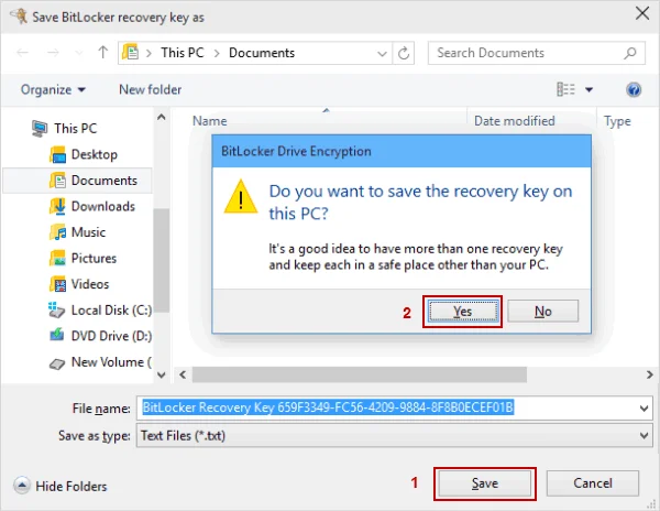 Bagaimana untuk menetapkan kata laluan cakera keras pada Windows 10